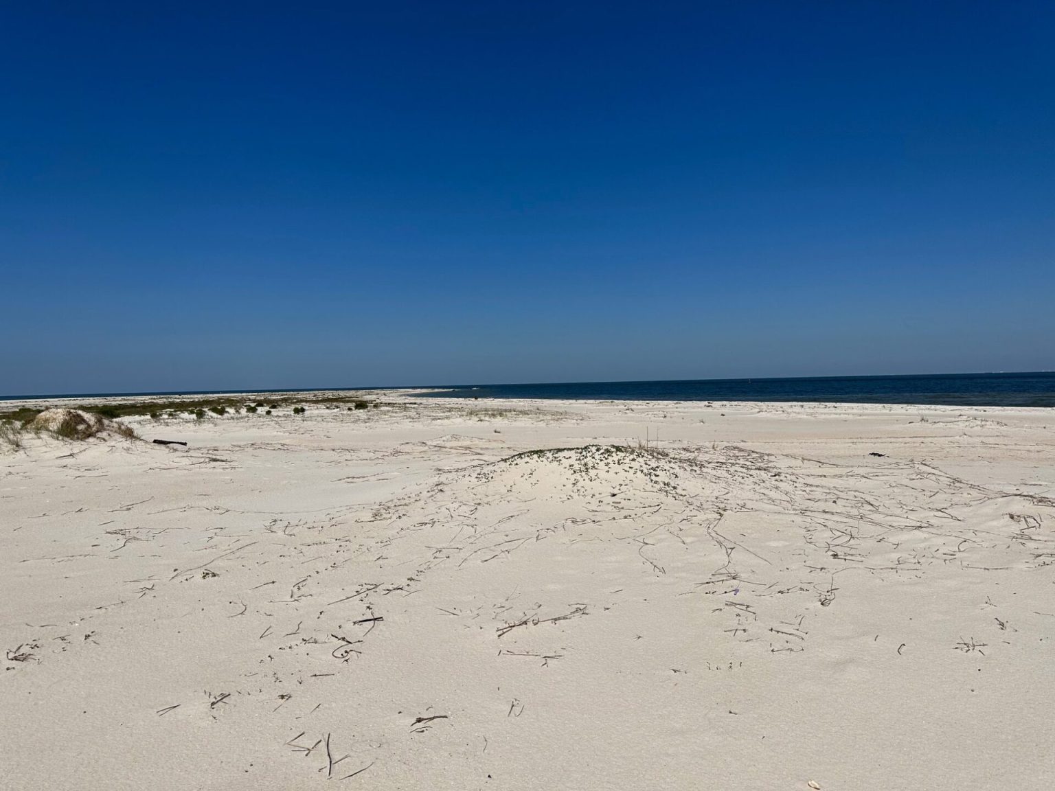 White sand beach in southeast Mississippi